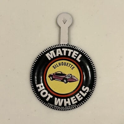 Silhouette Hot Wheels 1967 Redline Tin Tab Button Mattel Foto 1 de 2