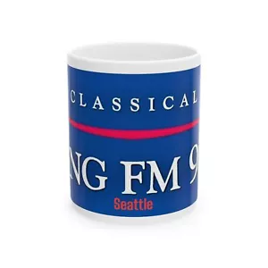 King FM 98.1 Seattle Classical Music Radio Station coffee Ceramic Mug 11oz - Picture 1 of 5