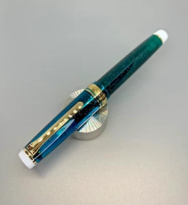 Used SAILOR Professional Gear SANCTUARY BLUE 21K Broad Nib BUNGUBOX Original - Picture 1 of 13
