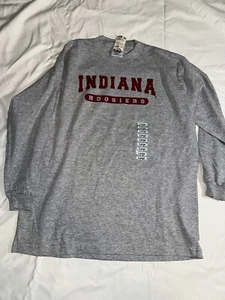 Delta Pro Weight Long Sleeve T-Shirt Youth L (14-16) Indiana Hoosiers - Picture 1 of 3