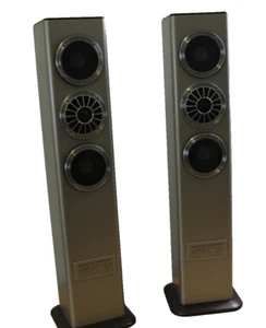 par de altavoces Grundig SL 1000 70W champagne metálico - Imagen 1 de 8