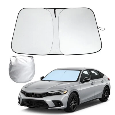 Custom Fit 2022-2025 Honda Civic Car Front Windshield Sun Shade UV Block Cover - Imagem 1 de 4