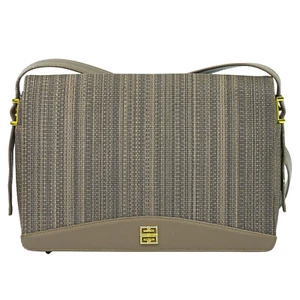 GIVENCHY PVC Schultertasche Umhängetasche Greige Gold - Bild 1 von 10