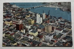 Aerial View Of Downtown Toledo, Ohio. Postcard (O1) - Picture 1 of 2