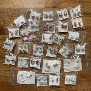 Vintage - Perline di semi in vetro cecoslovacco - 29 paia di orecchini - anni '50  - Foto 1 di 7