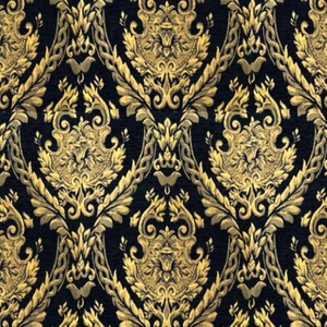 Per Yard of Black Color Chenille for Upholstery & Drapery Fabric JANE 2 - Picture 1 of 5