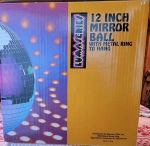 Lumaseries 12” Mirror Ball with Metal Ring to Hang & Instructions - NIB - Picture 1 of 5