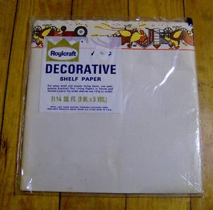 RARE vintage 1960s ROYLCRAFT Decorative Shelf Paper NEW SEALED chickens barnyard - Picture 1 of 3