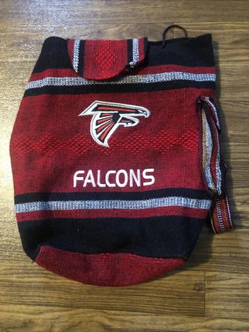 Atlanta Falcons Red, White & Black 18-inch Woven Knapsack Backpack Cover