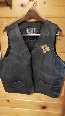 Harley Davidson Frontier Leather vest Size 48 - Image 1 of 4