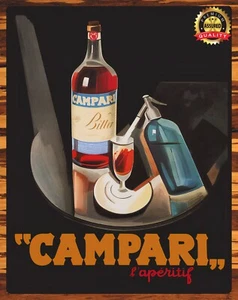 Campari Cordial · Lombardy, Italy - Metal Sign 11 x 14 - Picture 1 of 4