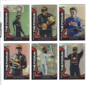 *2021 Topps CHROME F1--Complete 10 Card PATH TO/PODIUM Set-from packs to pages!* - Picture 1 of 2