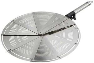 28cm Folding Splash Guard Pan Cover Prevent Splash Splatter Screen Space Saving - Picture 1 of 6