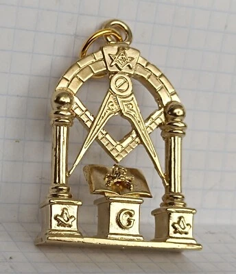 Freimaurer Altar Schmuck Messing Anhänger- - Bild 1 von 4