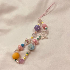 Creative DIY Colorful Bead Phone Chain Anti-loss Phone Strap Charm Cute Pend _yi - Zdjęcie 1 z 5