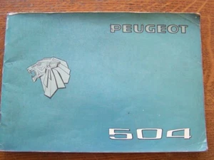 Peugeot 504 Betriebsanleitung, Automobile Peugeot. - Bild 1 von 4
