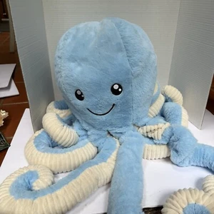 RIESIGER Oktopus Plüsch 36 Zoll lang Jumbo blau Stofftier sehr weich 15 Zoll breit - Bild 1 von 12