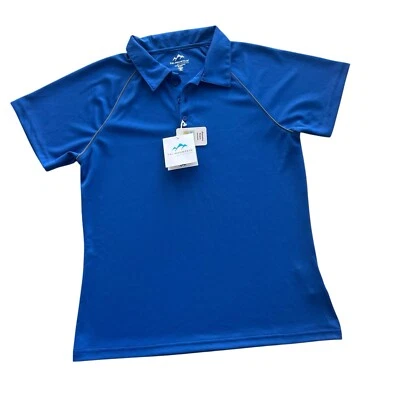 Polo Tri-Mountain Performance Mujer M Azul Real Manga Corta Ultracool 225 Nuevo Foto 1 de 4