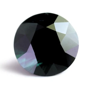Zaffiro d'acqua naturale certificato 2,35 carati VVS chiarezza 8,03x8 mm taglio brillante rotondo - Foto 1 di 8