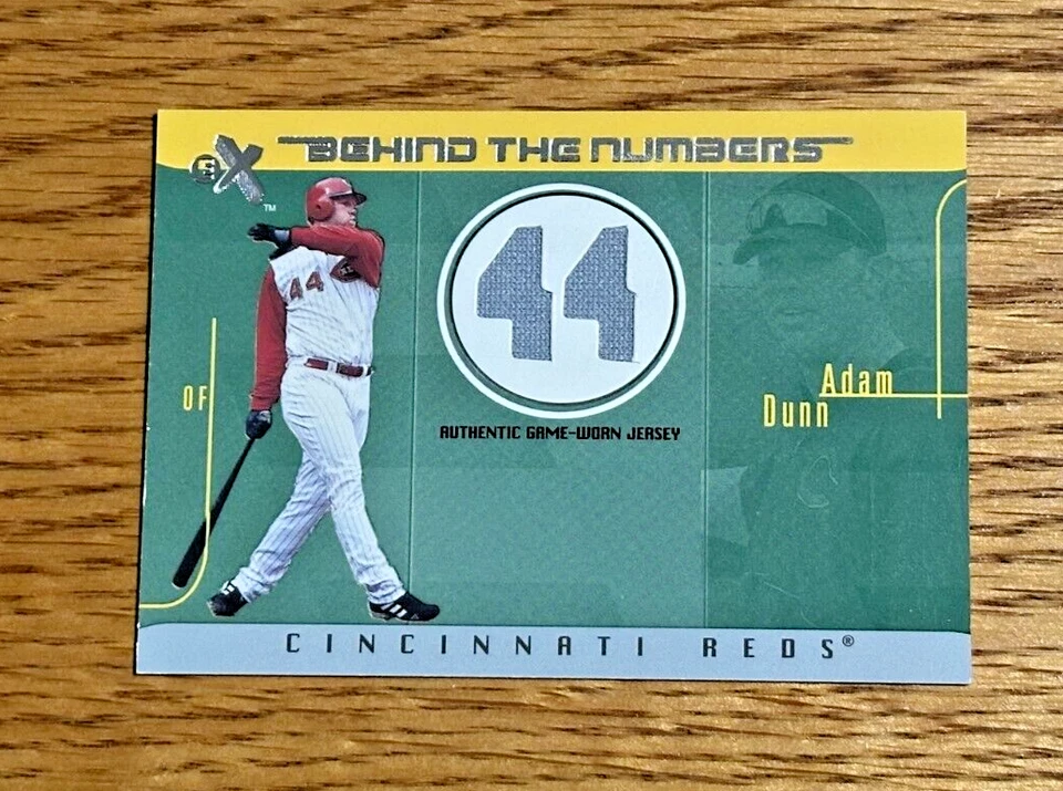 ADAM DUNN 2003 Fleer E-X #BTNGU-AD Behind The Numbers Jersey Patch Relic /500 - Image 1 of 2