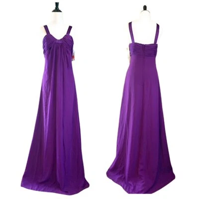 Jordan Dama de honor Vestido Formal Púrpura Pensamiento 10 Nuevo con Etiquetas Baile de graduación Gasa Vestido de Boda 956 Foto 1 de 4