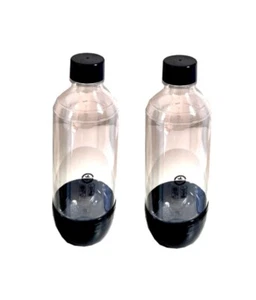 2x Bottiglie PET da 1 litro per gasatore d'acqua SODA BREEZY 2 - Foto 1 di 1