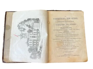 1856 The Carpenter’s New Guide: Nicholson Plates Philadelphia Publisher - Picture 1 of 12