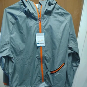 GEEK LIGHTING Men's Waterproof Hooded Rain Jacket, Lightweight Packable Raincoat - Picture 1 of 7
