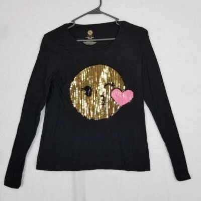 Camisa Pullover Niñas, TOTAL GIRL, Talla L 14.5-16.5, Negra Manga Larga, Foto 1 de 4