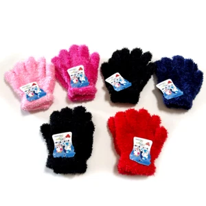 6 Pair Kids Gloves Full Finger Knit Thermal Warm Winter 5-10 years old Boy Girl  - Picture 1 of 8