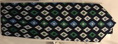 Mosaico de corbata de seda Vera Bradley retirado para Baekgaard en caja nunca usado Foto 1 de 4