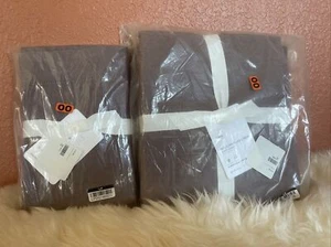 Pottery Barn Fig Belgian Flax Linen Twin Duvet Cover 1 Standard Sham Purple - Picture 1 of 5