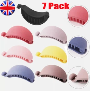7PCS Womens Banana Hair Clip Ponytail Barrette Grip Hairpin Hair Pin Headwear - Picture 1 of 21