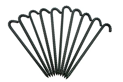 STARKE ARMIERTE Erdhaken Erdnägel Erdspieß Heringe VERZINKT+LACKIERT Ø 8mm 23cm - Bild 1 von 4