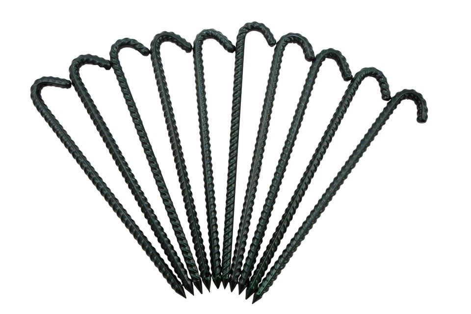 STARKE ARMIERTE Erdhaken Erdnägel Erdspieß Heringe VERZINKT+LACKIERT Ø 8mm 23cm - Bild 1 von 4