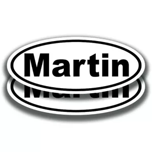 DECALCOMANIA NOME MARTIN 2 adesivi finestrino paraurti auto camion - Foto 1 di 1