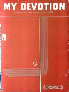 MY DEVOTION 1942 Sheet Music, Roc Hillman, Jonny Napton   74m - Picture 1 of 2