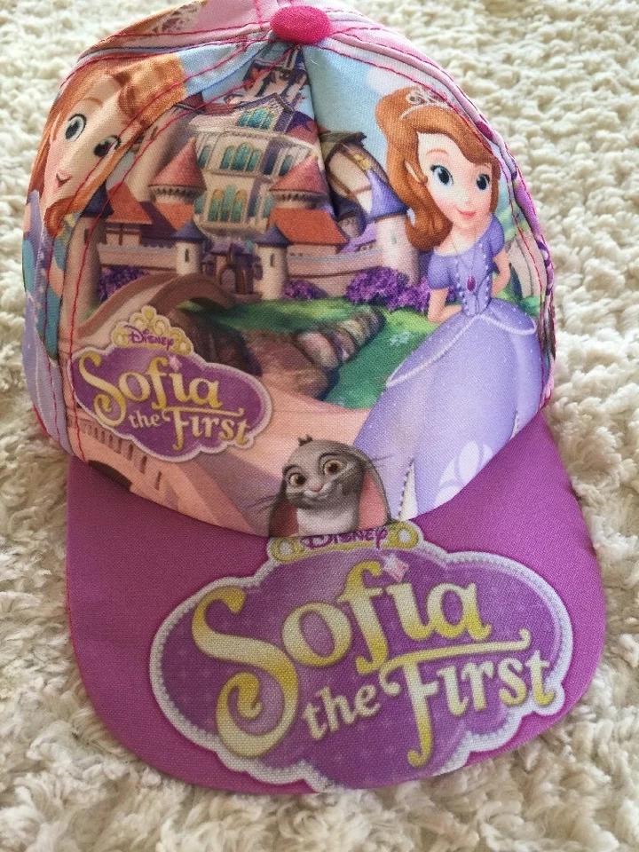 Disney SOFÍA LA PRIMERA Niñas Púrpura Rosa Princesa Conejito Sombrero Niños Talla Única Foto 1 de 4