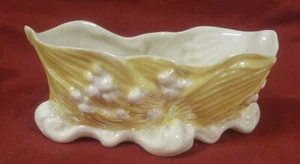 1980-1992 BELLEEK IRELAND oval LILY OF THE VALLEY unusual 7th MARK - 5 1/2" BOWL - Picture 1 of 9