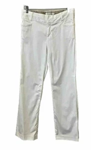 Banana Republic weiße Hose Martin Fit gerade Damengröße 4 leicht Stretch Freizeit - Bild 1 von 9