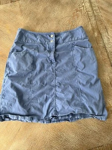 FRESH PRODUCE Blue Skirt Medium Pockets Cotton Waist 32” Length 20” - Picture 1 of 5