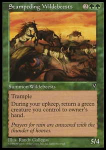 MTG: Stampeding Wildebeests -Visions - Magic Card - Picture 1 of 2