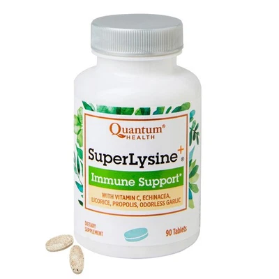 Quantum Health SuperLysine+ Fórmula Avanzada Suplemento de Apoyo Inmunológico Lisina... Foto 1 de 4