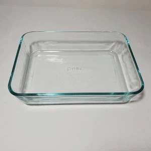 PYREX USA Rectangular Baker Clear Tinted Glass 3 Cups Style 7210 - Picture 1 of 8
