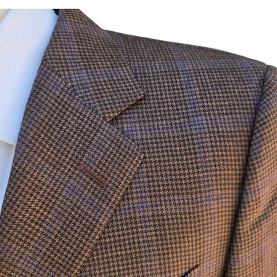 Custom Tailored Full Canvas Blazer 40L Silk Cashmere Wool Dual Vent Trussini - Image 1 of 4