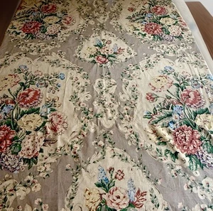 P Kaufmann Victorian Floral Fabric Rose Screen Print StainGuard Cotton 10+ Yd ## - Picture 1 of 12