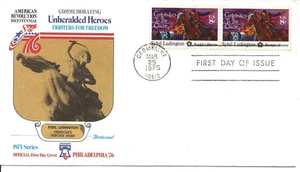 US Scott #1559, First Day Cover 3/25/75 Carmel Pair Freedom Fighters - Picture 1 of 1