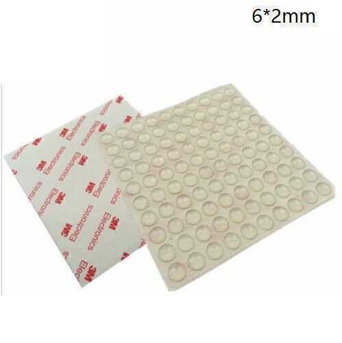 1 Blatt Anti-Kollisions-Silikon-Pad mit 3M-Aufkleber für Glasmöbel, Holzkristall - Bild 1 von 4