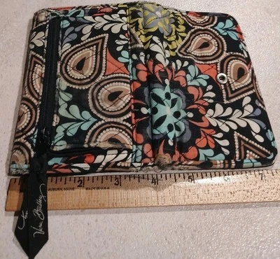 Vera Bradley Sierra Bandolera Pequeño Hipster Cartera Monedero Sin Bandolera Correa a Presión Foto 1 de 4