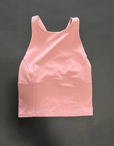 LULULEMON Light Pink Key To Balance Yoga Tank Top Women’s Sz 2 EUC - Picture 1 of 4
